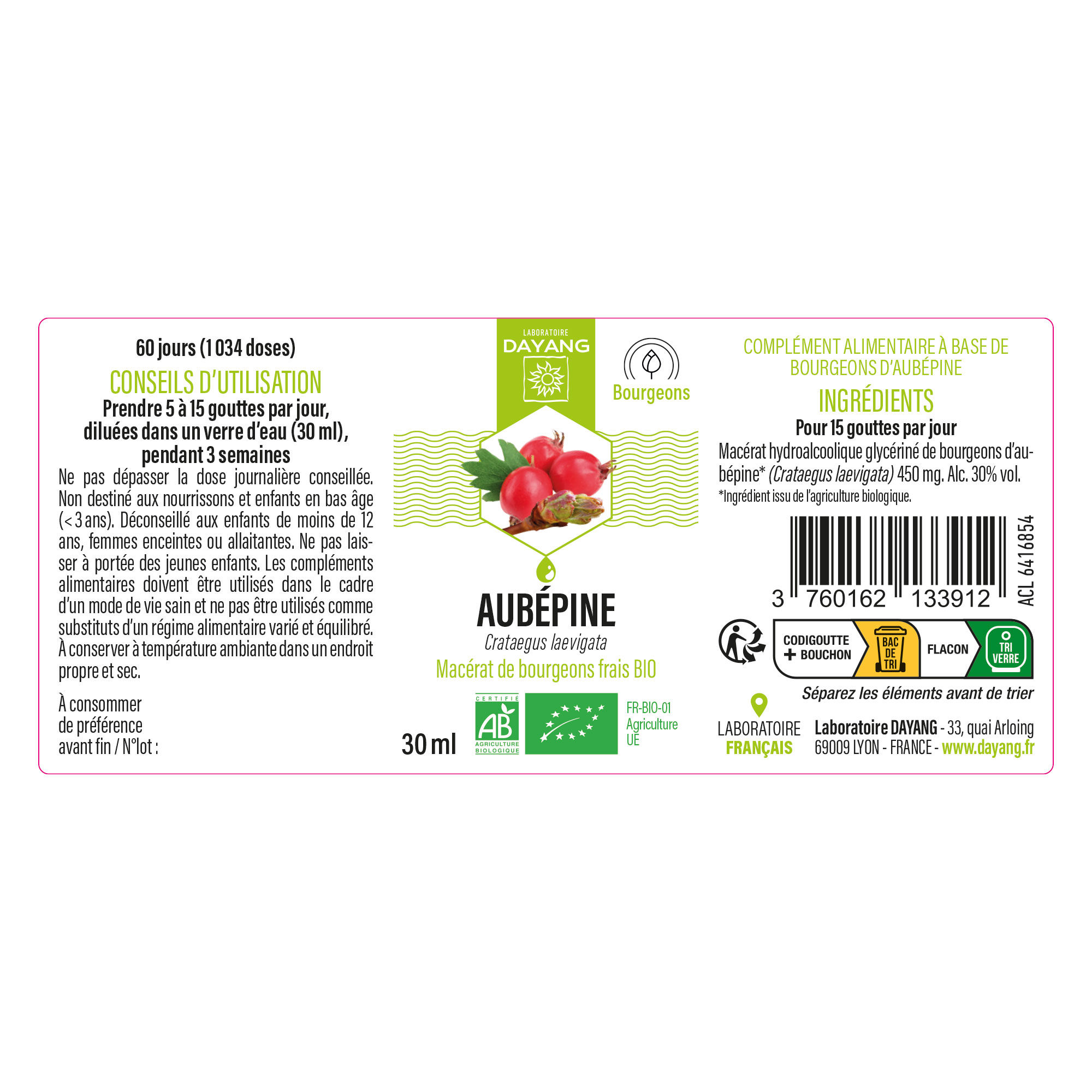 Aubépine BIO